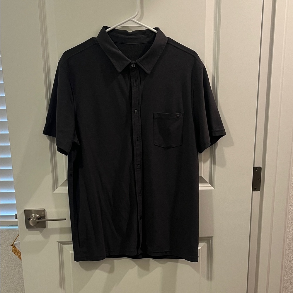 Vuori Charcoal Men's Casual Button Down Shirt